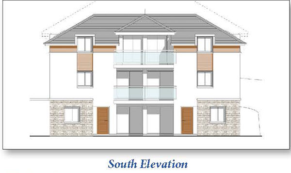 Lot: 138 - HOUSE WITH SEA VIEWS WITH CONSENT FOR DEMOLITION AND CONSTRUCTION OF SIX TWO-BEDROOM APARTMENTS - North elevation